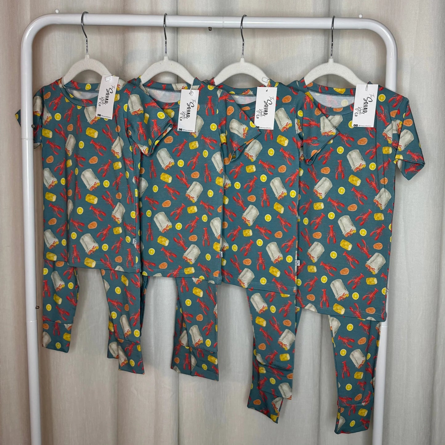 FIRE SALE - Boil Dat Short Sleeve Pajama Set