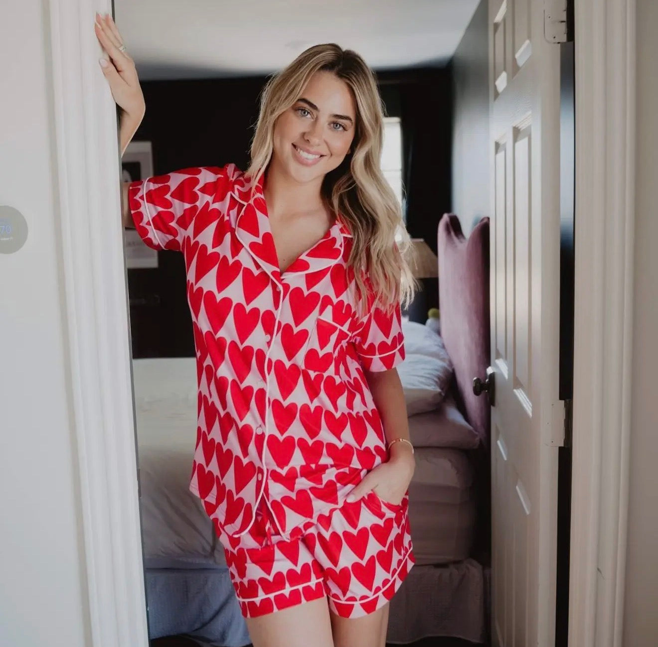 Bold Hearts Pajama Set