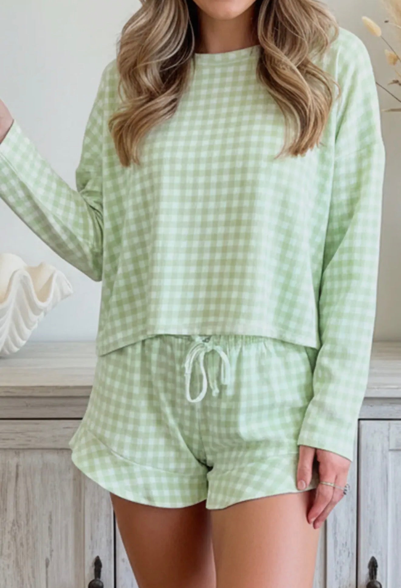 FIRE SALE - Sweet Pea Gingham Set