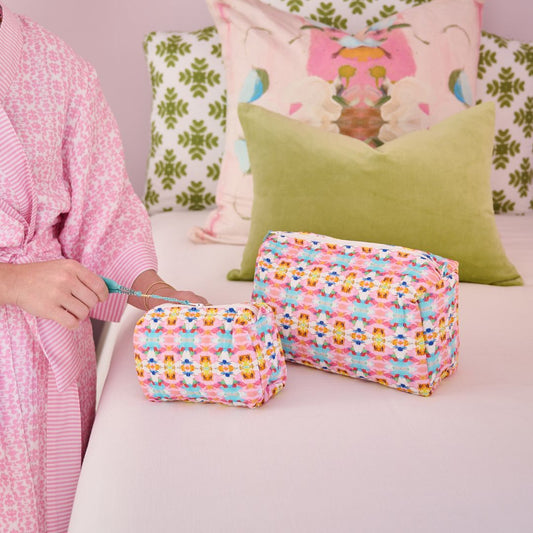 FIRE SALE - Laura Park Sumner Pink Cosmetic Bag