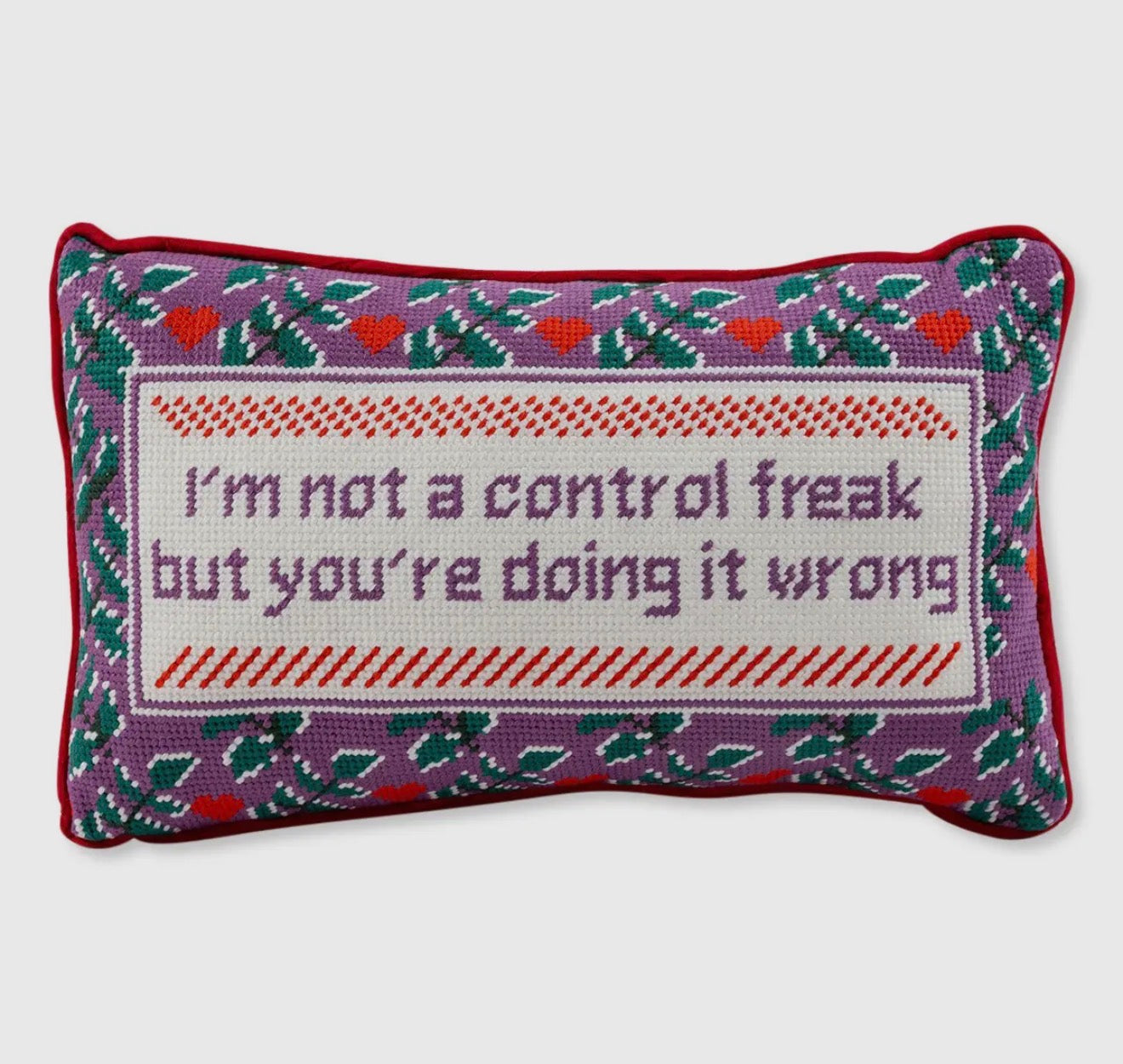 Control Freak Needlepoint Pillow