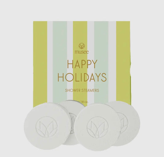 Happy Holidays Shower Steamers