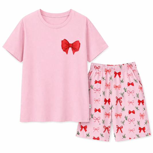 FIRE SALE - Perfectly Wrapped Pajama Short Set