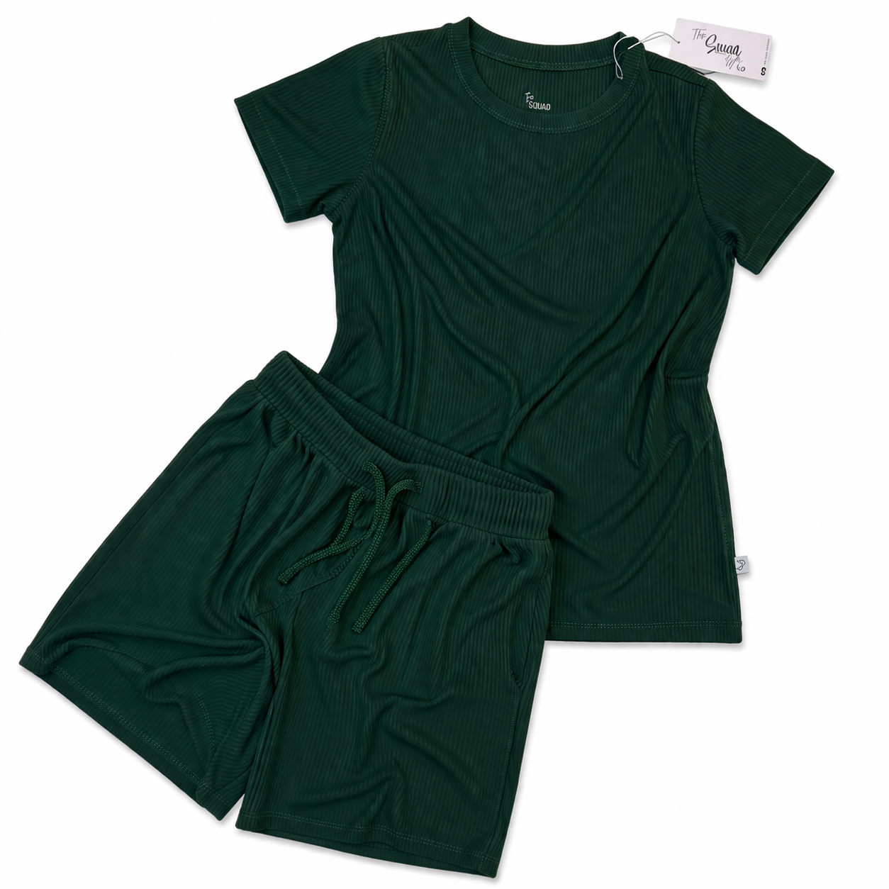 FIRE SALE - Green Ribbed Kids Lounge Set