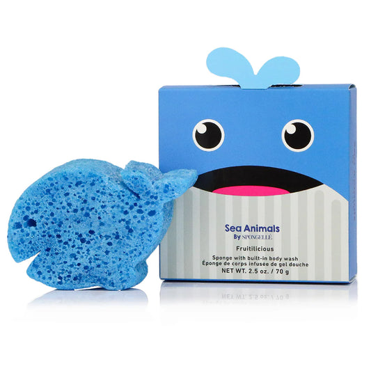 FIRE SALE - Whale Soap Infused Kids Sponge