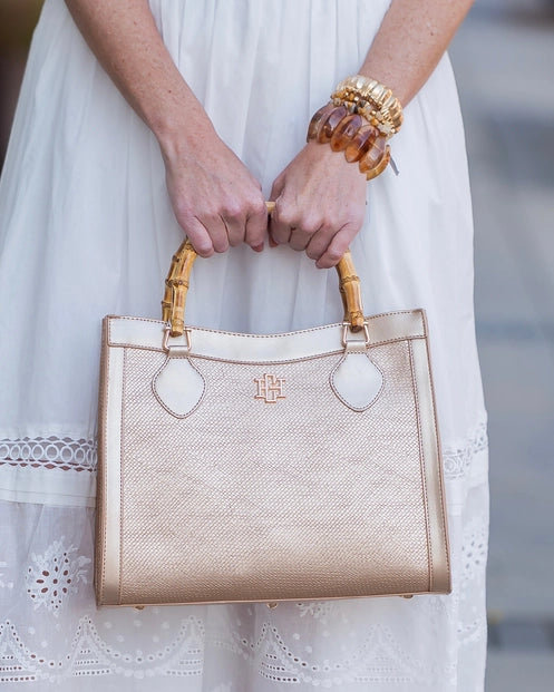 FIRE SALE - Gold Palmer Tote