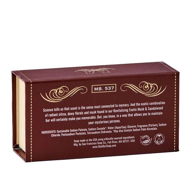 Man Bar Scented Soap - Exotic Musk & Sandalwood