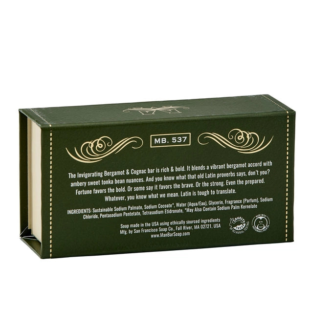 FIRE SALE - Bergamot Cognac Man Bar Soap