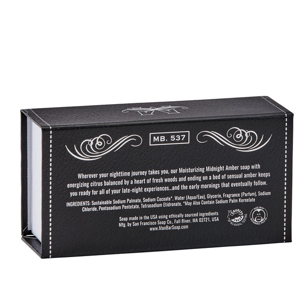 Man Bar Scented Soap - Midnight Amber