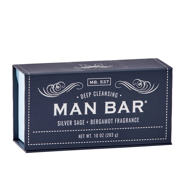 Man Bar Scented Soap - Silver Sage & Bergamot